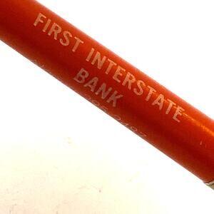 Olympian First Interstate Bank Click Ballpoint Pen Vintage Advertising Office